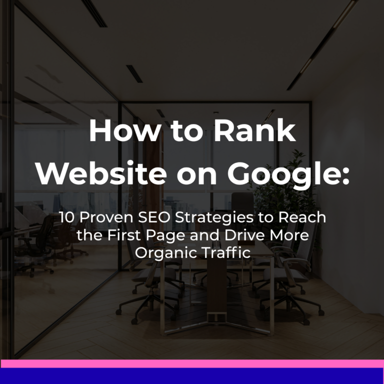 How to Rank Website on Google: